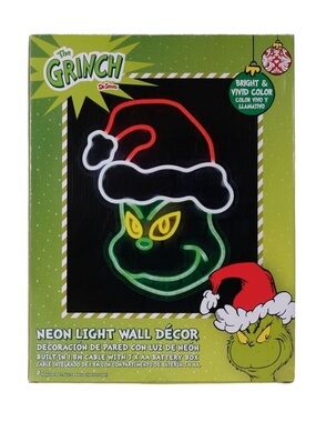 NIB. DR. SEUSS The Grinch Neon Light Wall Décor